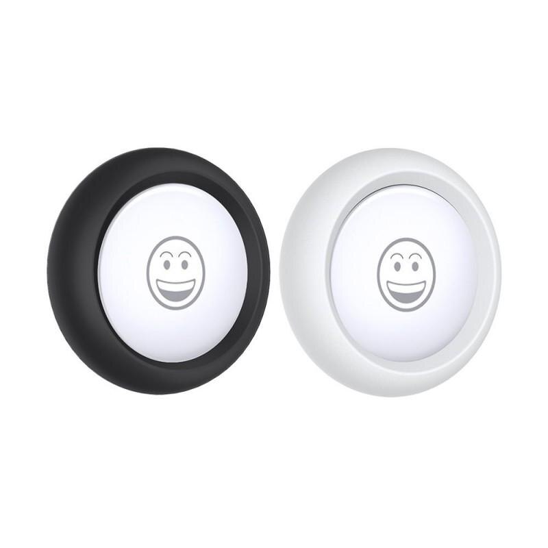 Set 2 Carcase de protectie ESR Stick-On compatibile cu Apple AirTag Black/White