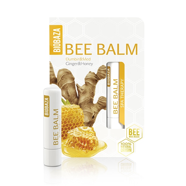 Balsam de buze Biobaza, cu miere si ghimbir, 4.5 gr