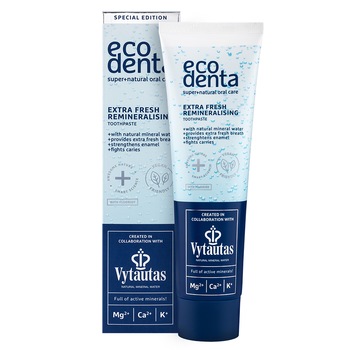 Pasta de dinti Ecodenta, remineralizanta extra fresh, 75 ml Pasta de dinti Ecodenta, remineralizanta extra fresh, 75 ml