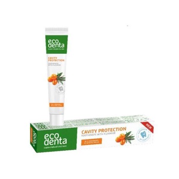 Pasta de dinti Ecodenta, naturala cu catina pentru protectia cavitatii orale, 75 ml Pasta de dinti Ecodenta, naturala cu catina pentru protectia cavitatii orale, 75 ml