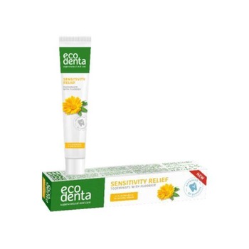Pasta de dinti Ecodenta, naturala cu extract de galbenele pentru dinti sensibili, 75 ml Pasta de dinti Ecodenta, naturala cu extract de galbenele pentru dinti sensibili, 75 ml