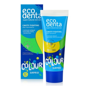 Pasta de dinti Ecodenta, naturala impotriva cariilor pentru copii, 75 ml Pasta de dinti Ecodenta, naturala impotriva cariilor pentru copii, 75 ml