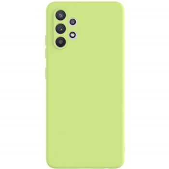 Husa slim compatibila cu Samsung Galaxy A32 4G, silicon Verde, cu interior de catifea, PlanetPhone