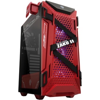 Carcasa ASUS TUF Gaming GT301 ZAKU II EDITION, Mid-Tower, fara sursa, ATX, Red/Black