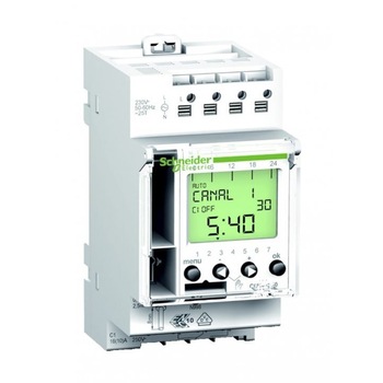 Timer, programator orar, digital, saptamanal, pe sina, SECCT15440, IHP1C (C), Schneider Timer, programator orar, digital, saptamanal, pe sina, SECCT15440, IHP1C (C), Schneider