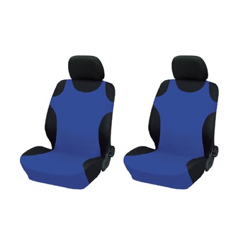 Set 2 huse auto albastre din bumbac tip maieu Set 2 huse auto albastre din bumbac tip maieu