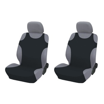 Set 2 huse auto negre din bumbac tip maieu Set 2 huse auto negre din bumbac tip maieu