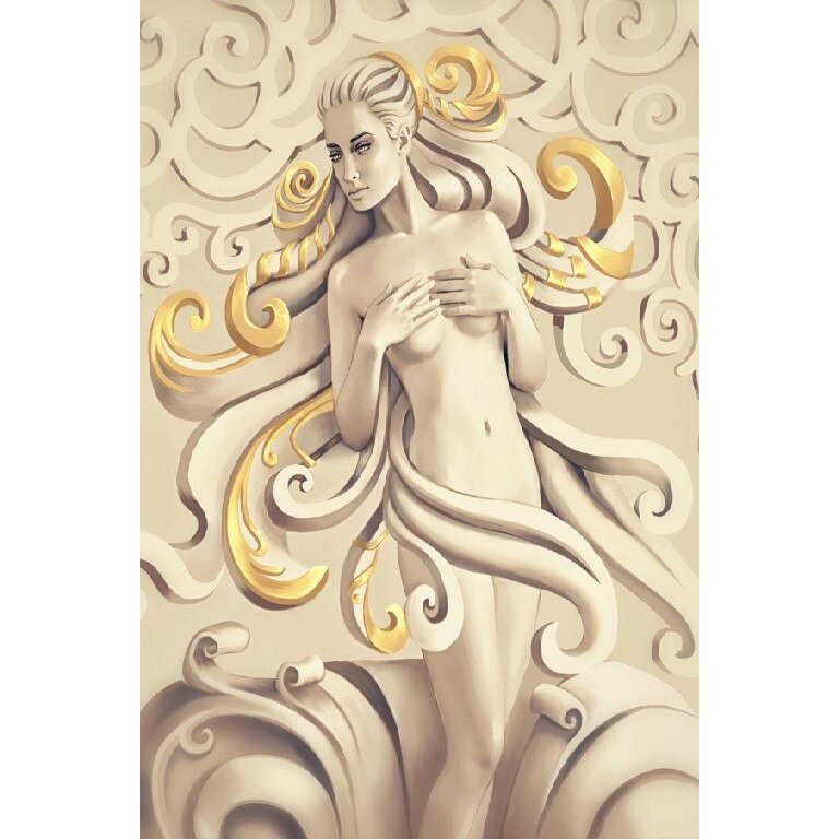 Tablou canvas Zeita, marmura, chip femeie 3, 30 x 45 cm