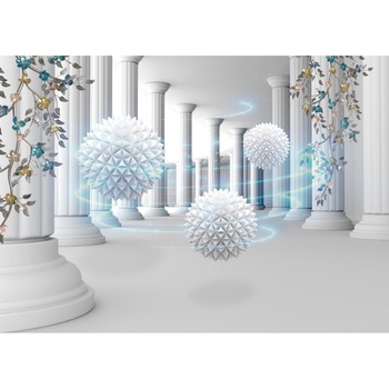 Tablou canvas Coloane si flori, abstract, 90 x 60 cm Tablou canvas Coloane si flori, abstract, 90 x 60 cm