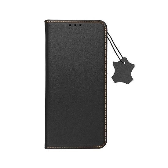 Husa Flip Piele Naturala Compatibila cu Samsung Galaxy S21 Ultra - Forcell Smart Pro Negru