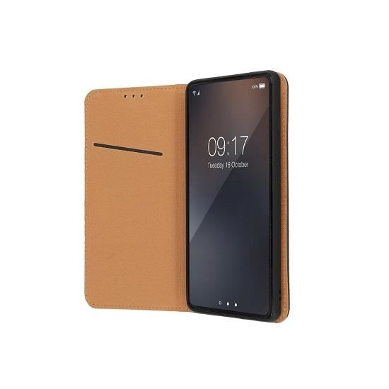 Husa Flip Piele Naturala Compatibila cu Xiaomi Redmi Note 10 Pro - Forcell Smart Pro Negru