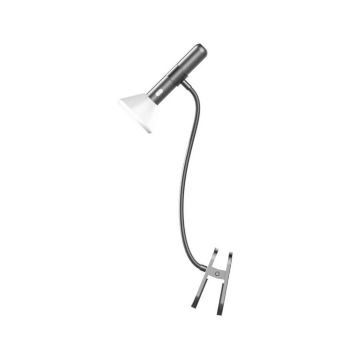 Allocacoc 10841BK/FLCLST Csiptethetős zseblámpa, melegfényű, fekete