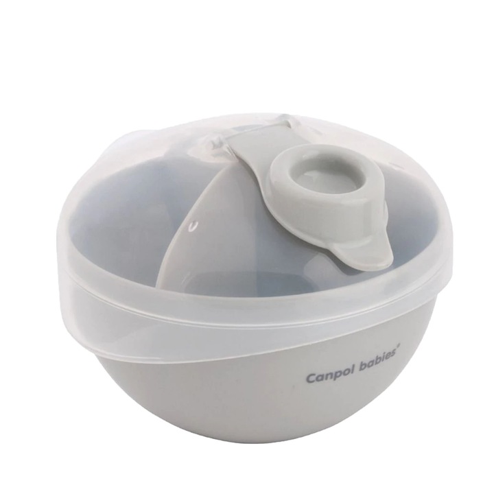Дозатор за сухо мляко Canpol Babies, 270 мл, 0+ месеца, 56/014G, Сив
