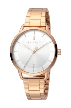 Esprit, Ceas analog cu cristale pe cadran, Auriu rose Esprit, Ceas analog cu cristale pe cadran, Auriu rose