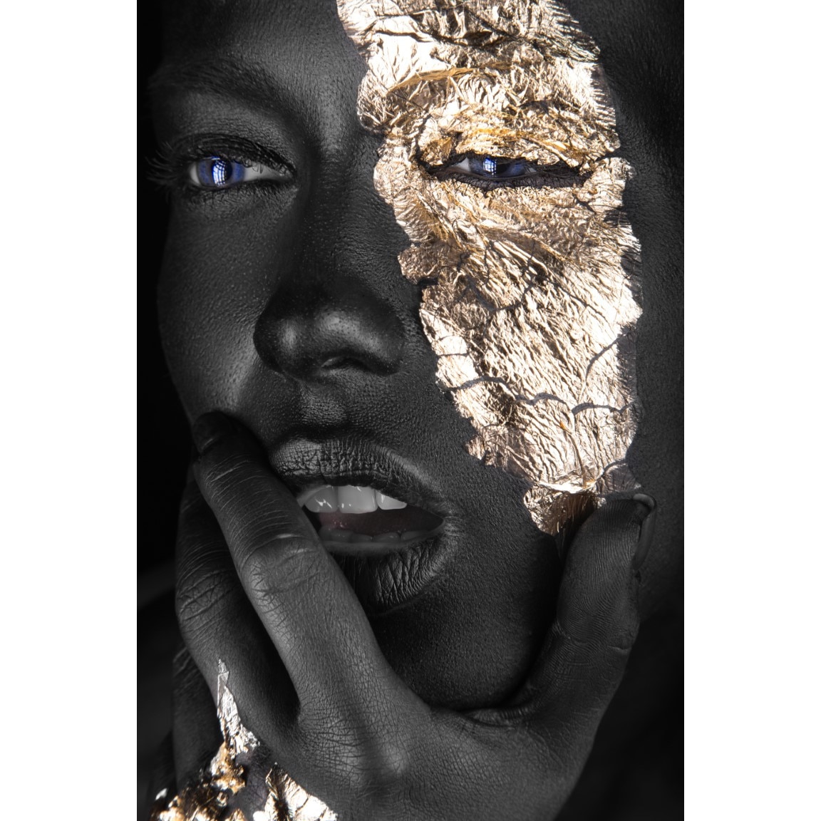 Tablou canvas Make-up auriu 4, 40 x 60 cm