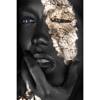 Tablou canvas Make-up auriu 4, 40 x 60 cm Tablou canvas Make-up auriu 4, 40 x 60 cm