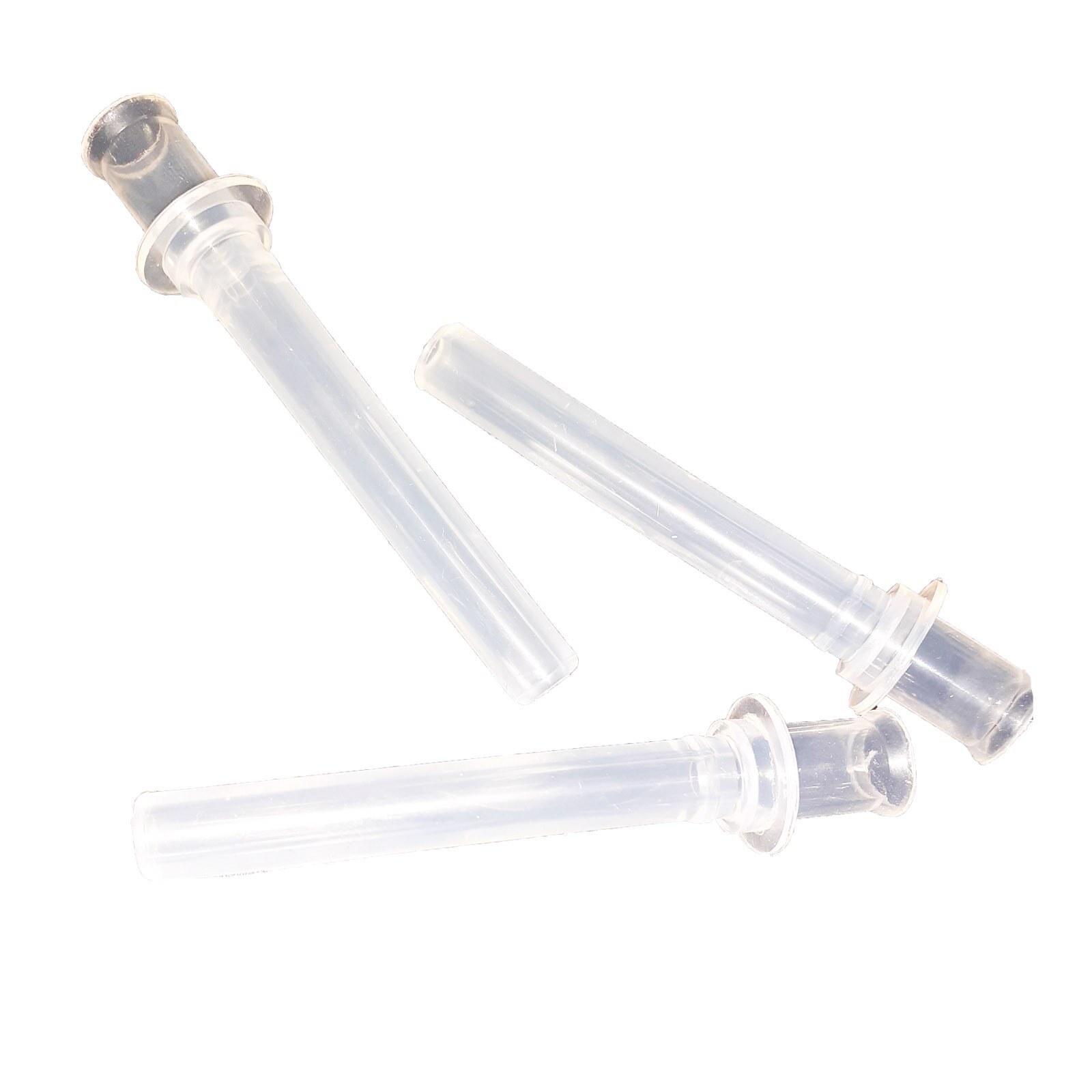 Set 3 paie din silicon pentru biberon BabyOno 204972, Transparent 9+ luni