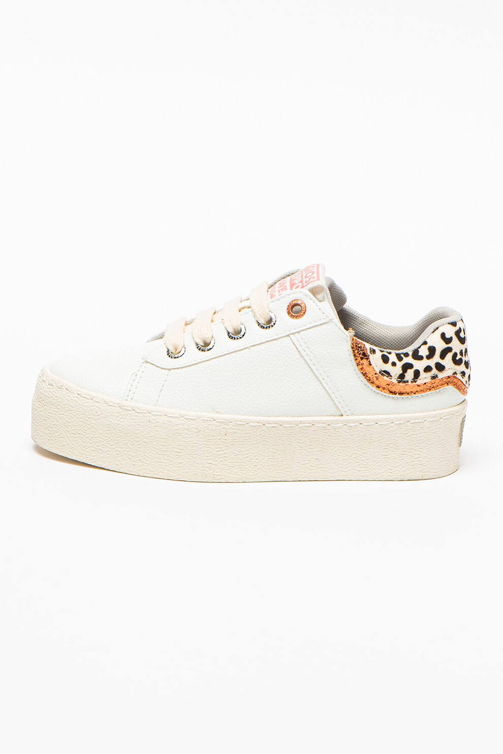 Gioseppo, Pantofi sport flatform de piele ecologica Uslar, Alb