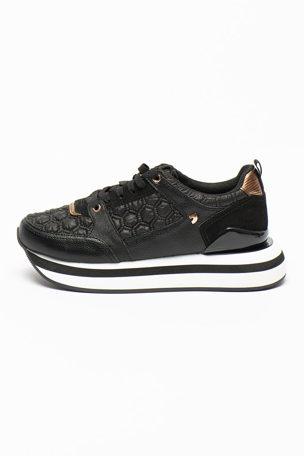Gioseppo, Pantofi sport flatform Osteroy, Negru