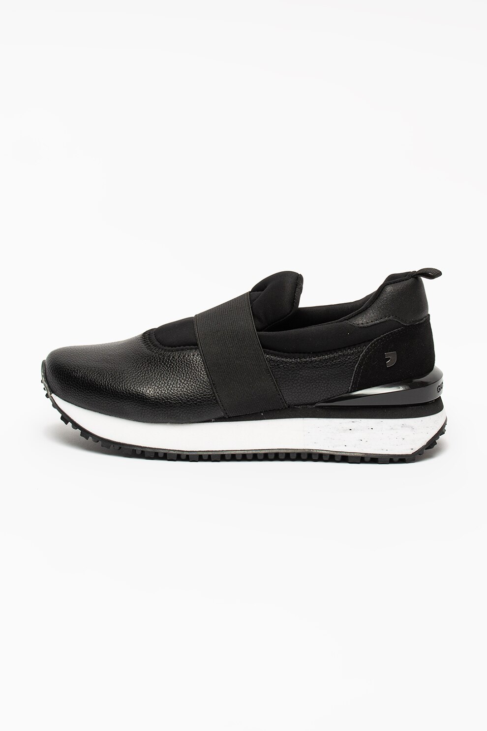 Gioseppo, Pantofi sport slip-on flatform din piele ecologica Samnanger, Negru