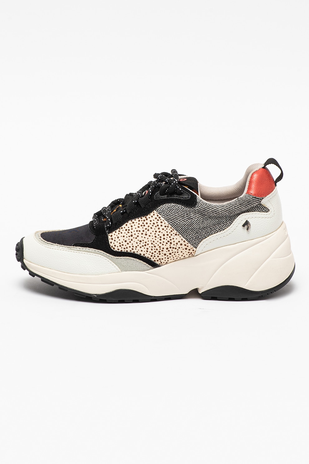 Gioseppo, Pantofi sport cu model colorblock Slidre, Gri deschis/Negru/Alb