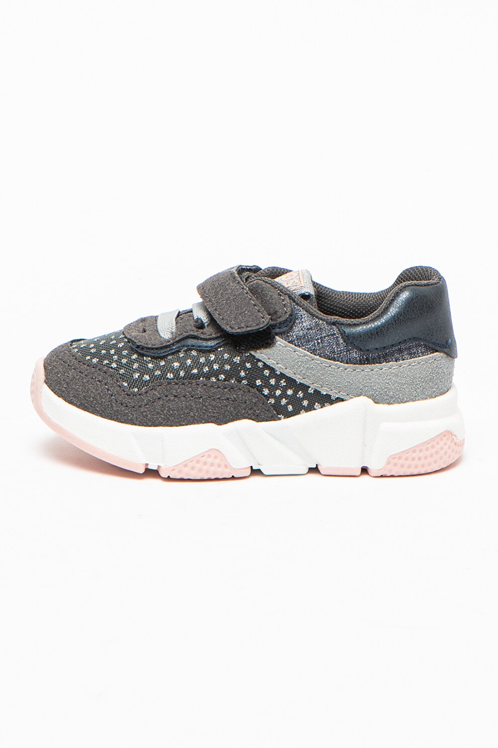 Gioseppo, Pantofi sport cu velcro si buline stralucitoare Merzig, Gri