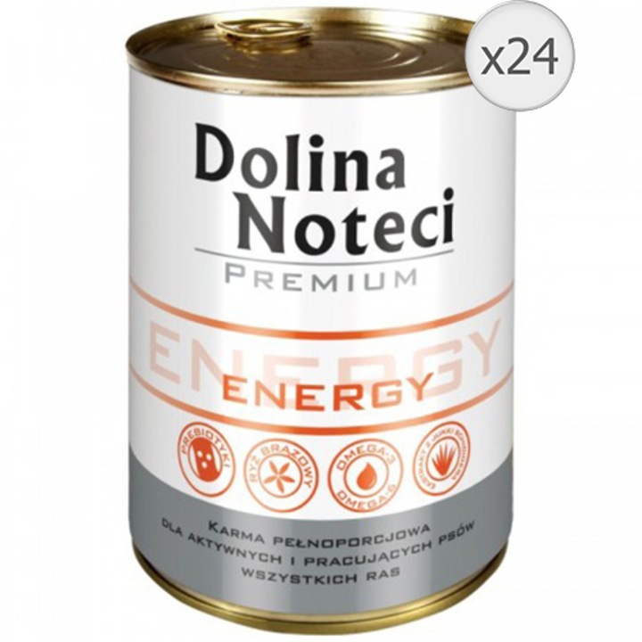 Dolina Noteci Energy, nedves kutyaeledel, 24 x 400 g
