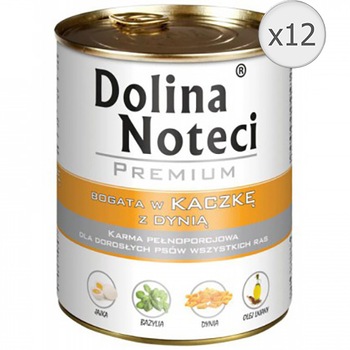 Hrana umeda pentru caini Dolina Noteci, Rata si Dovleac 12 x 800 g Hrana umeda pentru caini Dolina Noteci, Rata si Dovleac 12 x 800 g