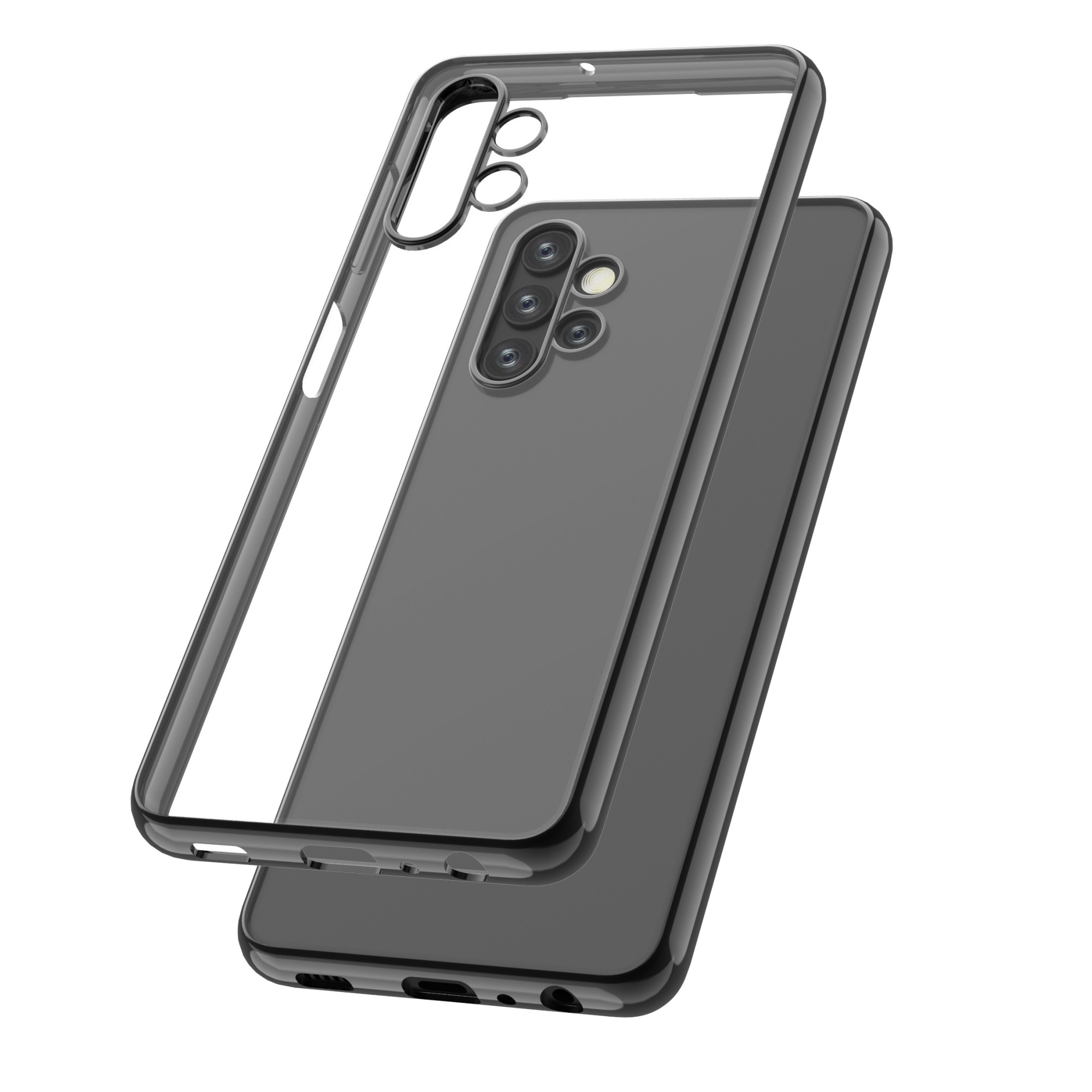 Capac Protectie Spate Cellara Colectia Electro Pentru Samsung Galaxy A32 - Negru