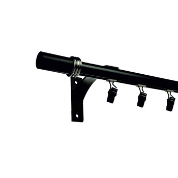 Set galerie simpla aluminiu, lungime intre 201 si 250 cm, culoare negru - design alumin Set galerie simpla aluminiu, lungime intre 201 si 250 cm, culoare negru - design alumin