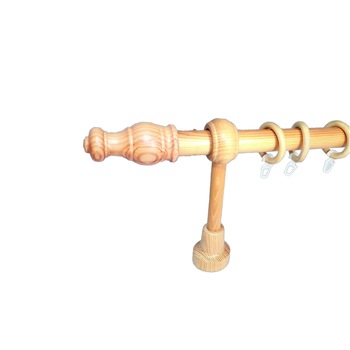 Set galerie simpla lemn lungime intre 51 si 100 cm, culoare natur - design natur Set galerie simpla lemn lungime intre 51 si 100 cm, culoare natur - design natur