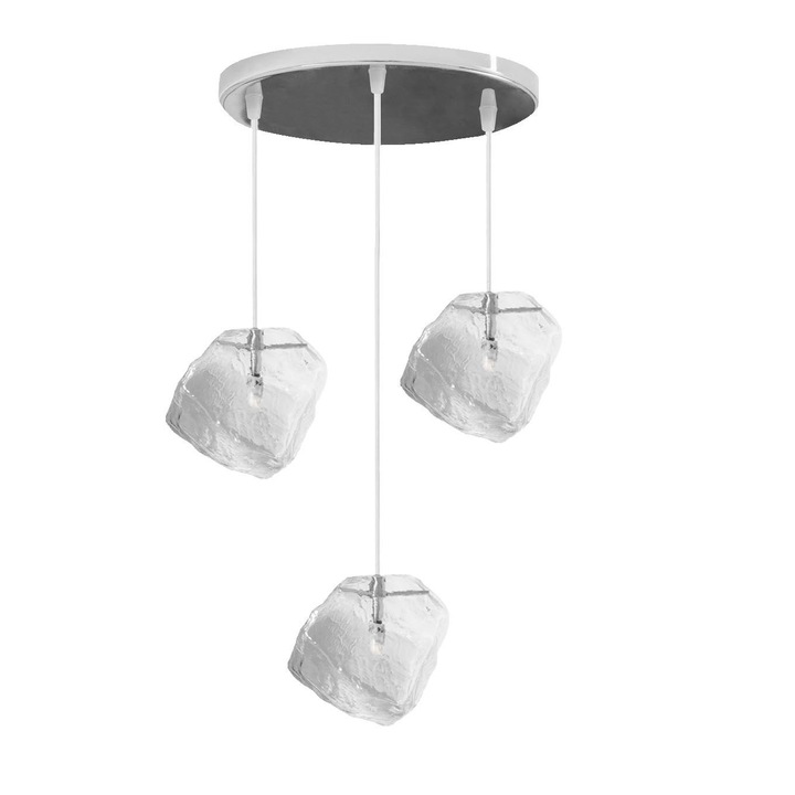 Пендел Rea Ice APP320, LED, Прозрачен, Троен