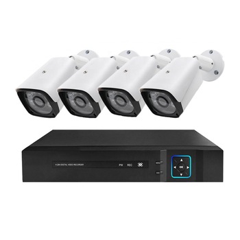 Sistem de supraveghere cu fir Timeless Tools, cu 4 camere AHD, Vedere nocturna Sistem de supraveghere cu fir Timeless Tools, cu 4 camere AHD, Vedere nocturna