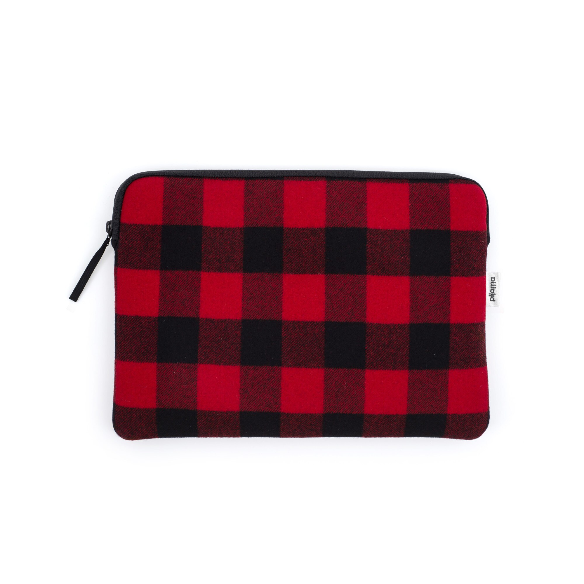 Husa pentru MACBOOK PRO 13 inch, Pijama, BUFALO, Negru/Rosu