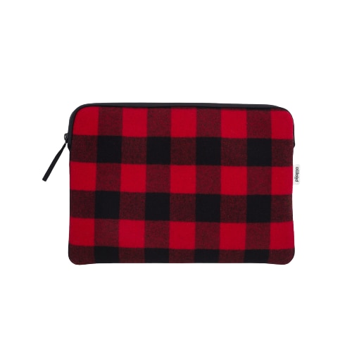 Husa pentru MACBOOK PRO 13 inch, Pijama, BUFALO, Negru/Rosu