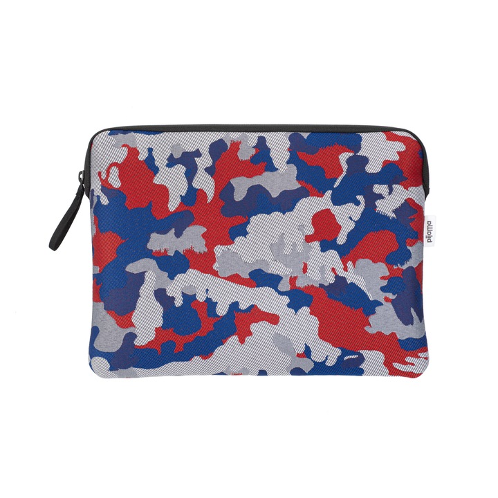 Husa pentru MACBOOK PRO 13 inch, Pijama, REVERSE CAMO, Albastru/Rosu