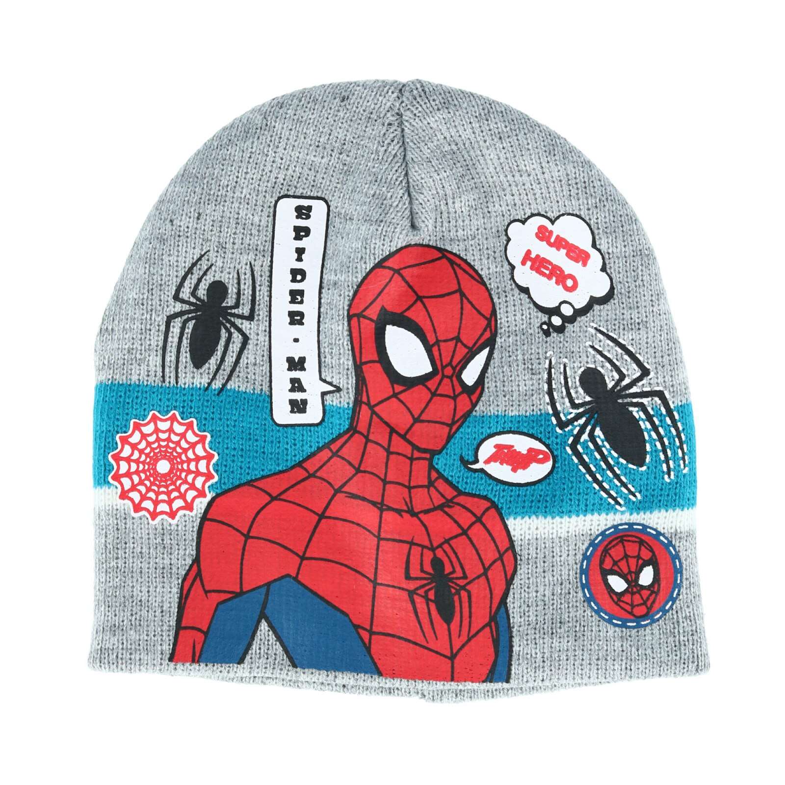 Caciula Spiderman Super Hero 8703, Gri