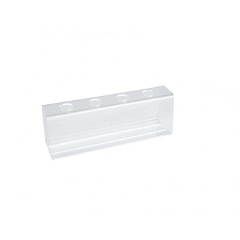 Suport conuri inghetata cu 4 gauri, din acril, L=25 cm Suport conuri inghetata cu 4 gauri, din acril, L=25 cm