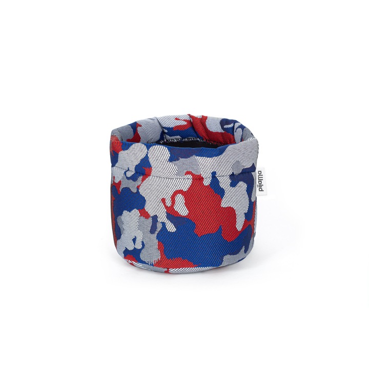 Masca ghiveci, Pijama, CACHEPOT M REVERSE CAMO, Textil, Albastru/Rosu