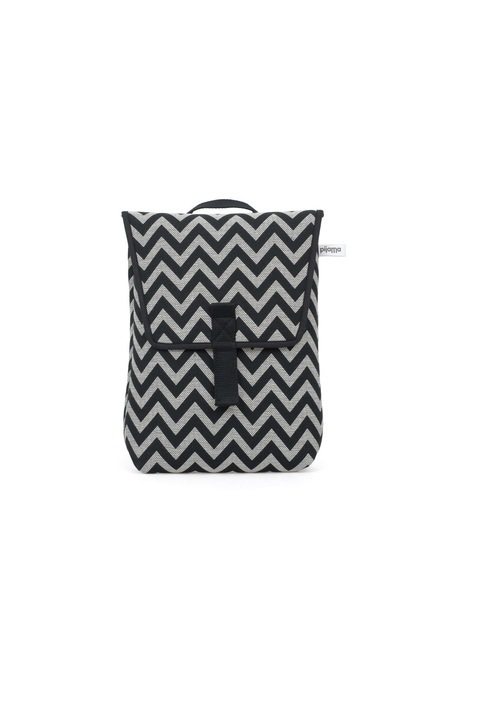 Rucsac dama, Pijama, ZIG ZAG, Negru/Alb, 44 x 31 x 10 cm