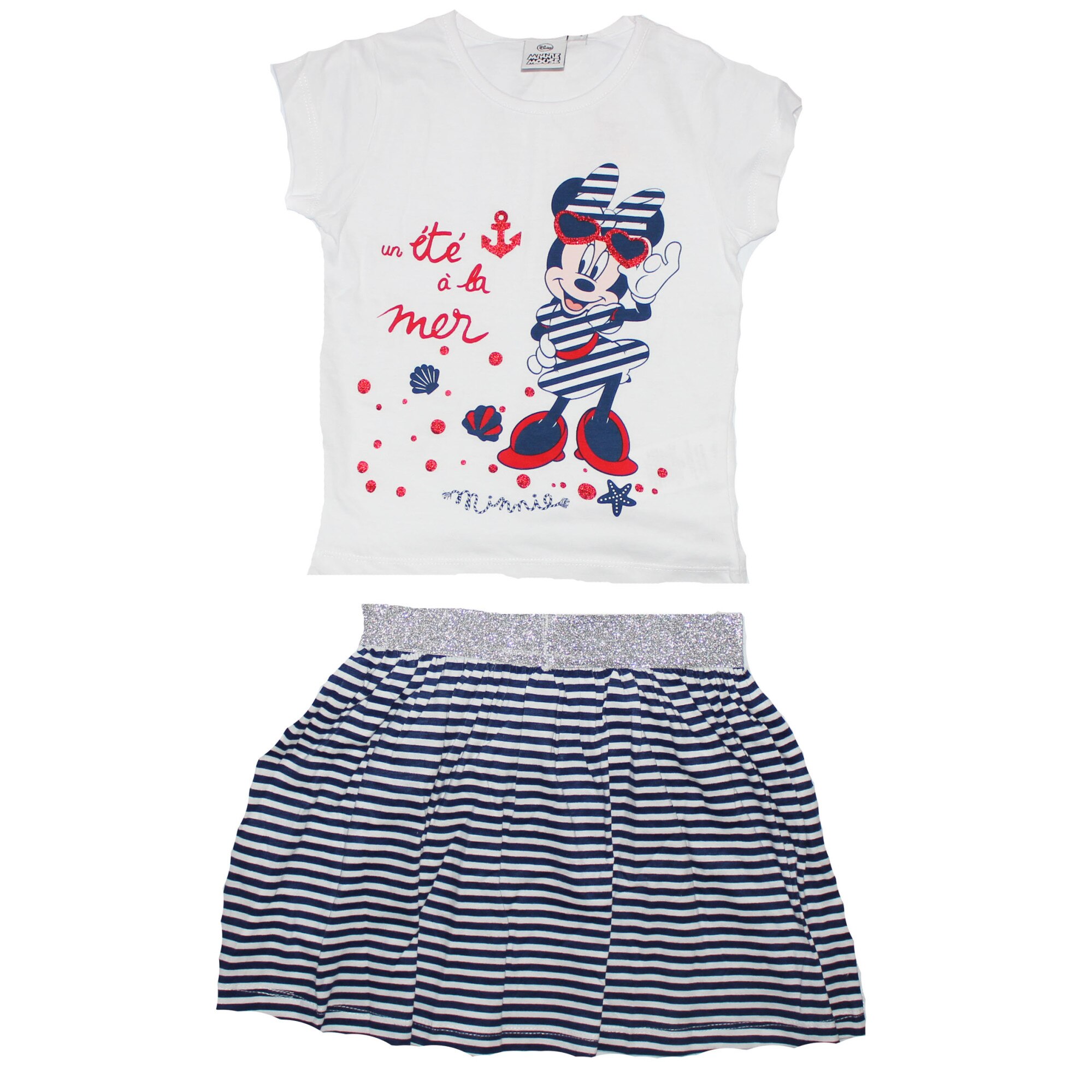 Compleu Minnie, Un ete a la mer, alb