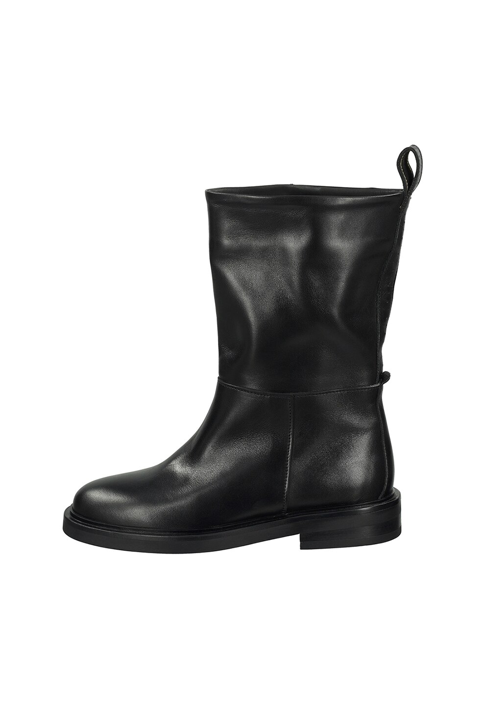 Scotch & Soda, Cizme de piele cu toc masiv, Negru