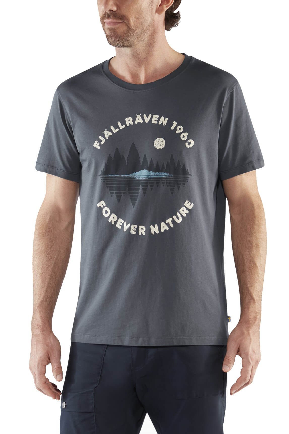 Tricou pentru barbati, Fjallraven Forest Mirror T-shirt M, Bluemarin