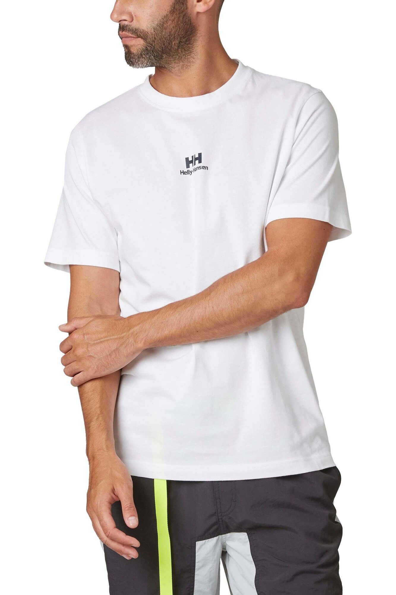 Tricou pentru barbati, Helly Hansen Yu20 Logo T-Shirt, Alb, L-REG