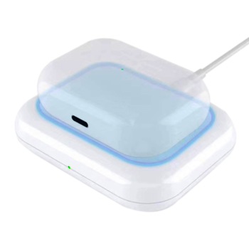 Incarcator Wireless Charge Pad pentru Apple Airpods 1,2, Airpods Pro, White Incarcator Wireless Charge Pad pentru Apple Airpods 1,2, Airpods Pro, White