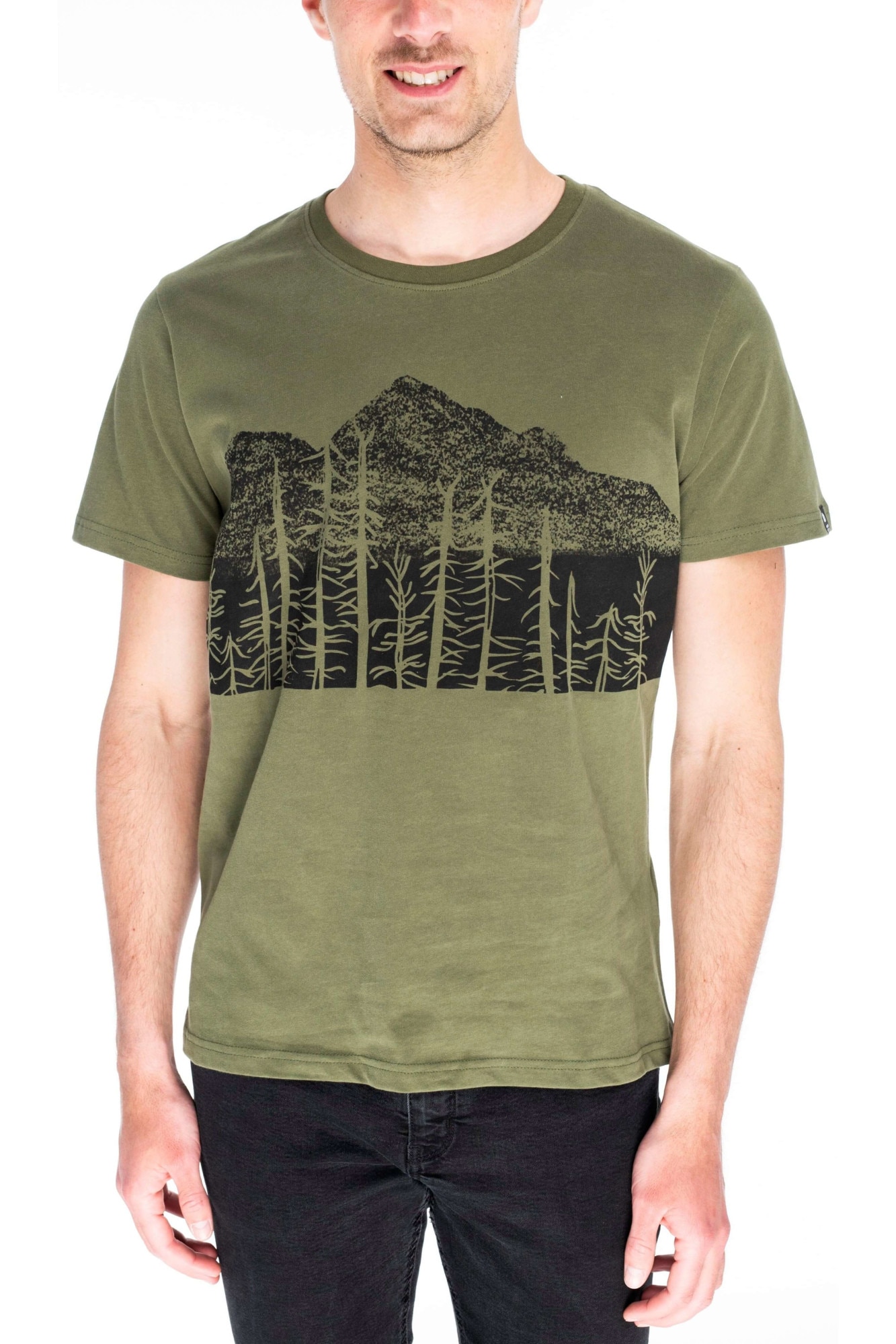 Tricou barbati, Fundango Basic T Logo 5, Verde