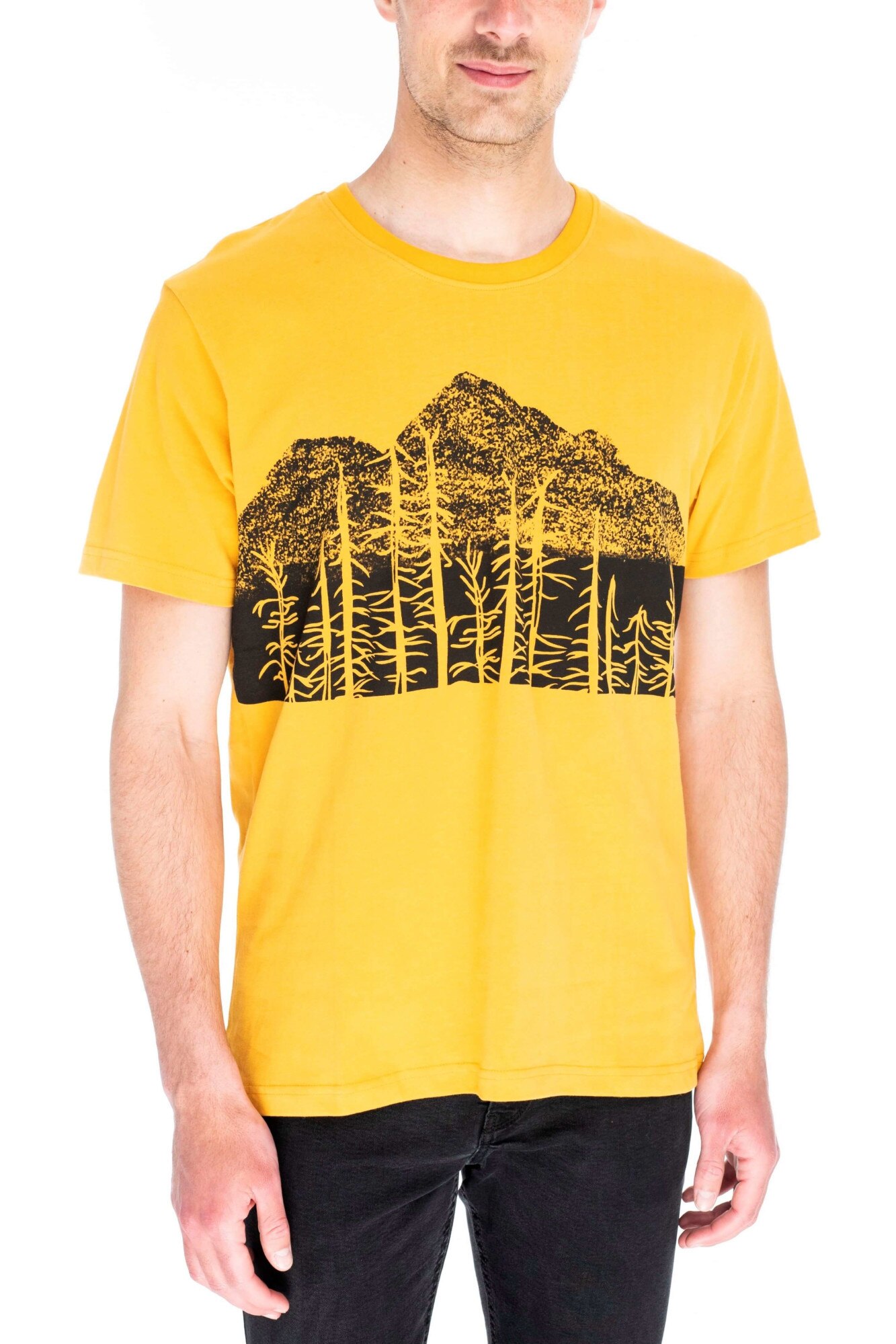 Tricou barbati, Fundango Basic T Logo 5, Portocaliu