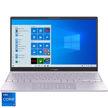 Laptop ultraportabil ASUS Zenbook 13 OLED UX325EA cu procesor Intel® Core™ i7-1165G7, 13.3 Laptop ultraportabil ASUS Zenbook 13 OLED UX325EA cu procesor Intel® Core™ i7-1165G7, 13.3