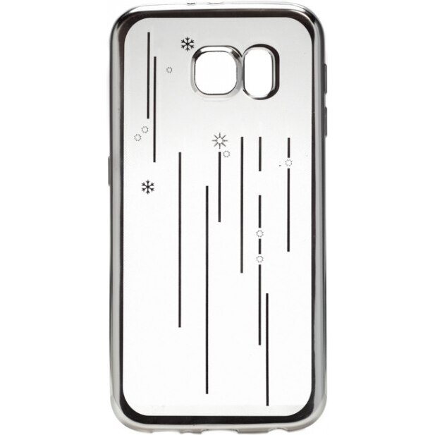 Husa de protectie Tellur Cover Snowflake pentru Samsung S6, Silicon, Silver