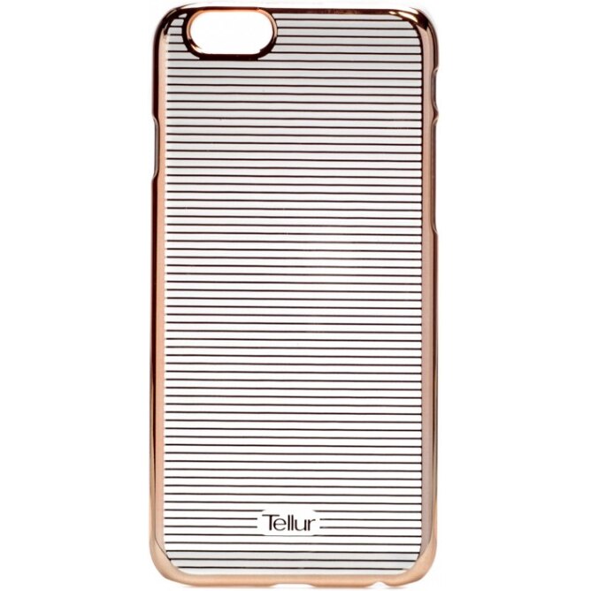 Husa de protectie Tellur Cover Hardcase Horizontal Stripes pentru iPhone 6/6s, Rose